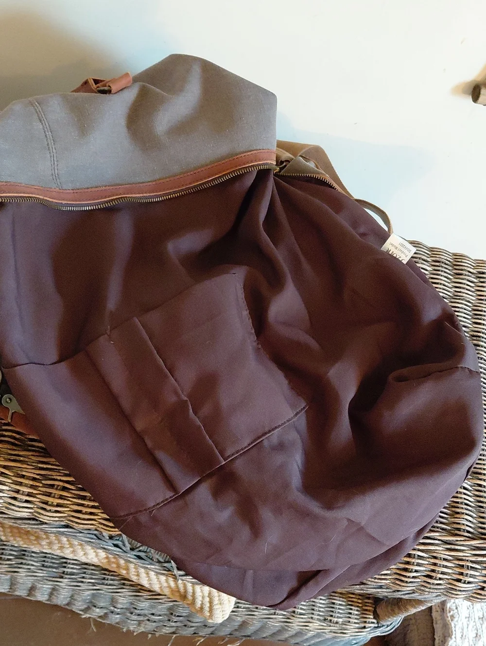 S-Zone Canvas & Leather Weekender Bag/Luggage